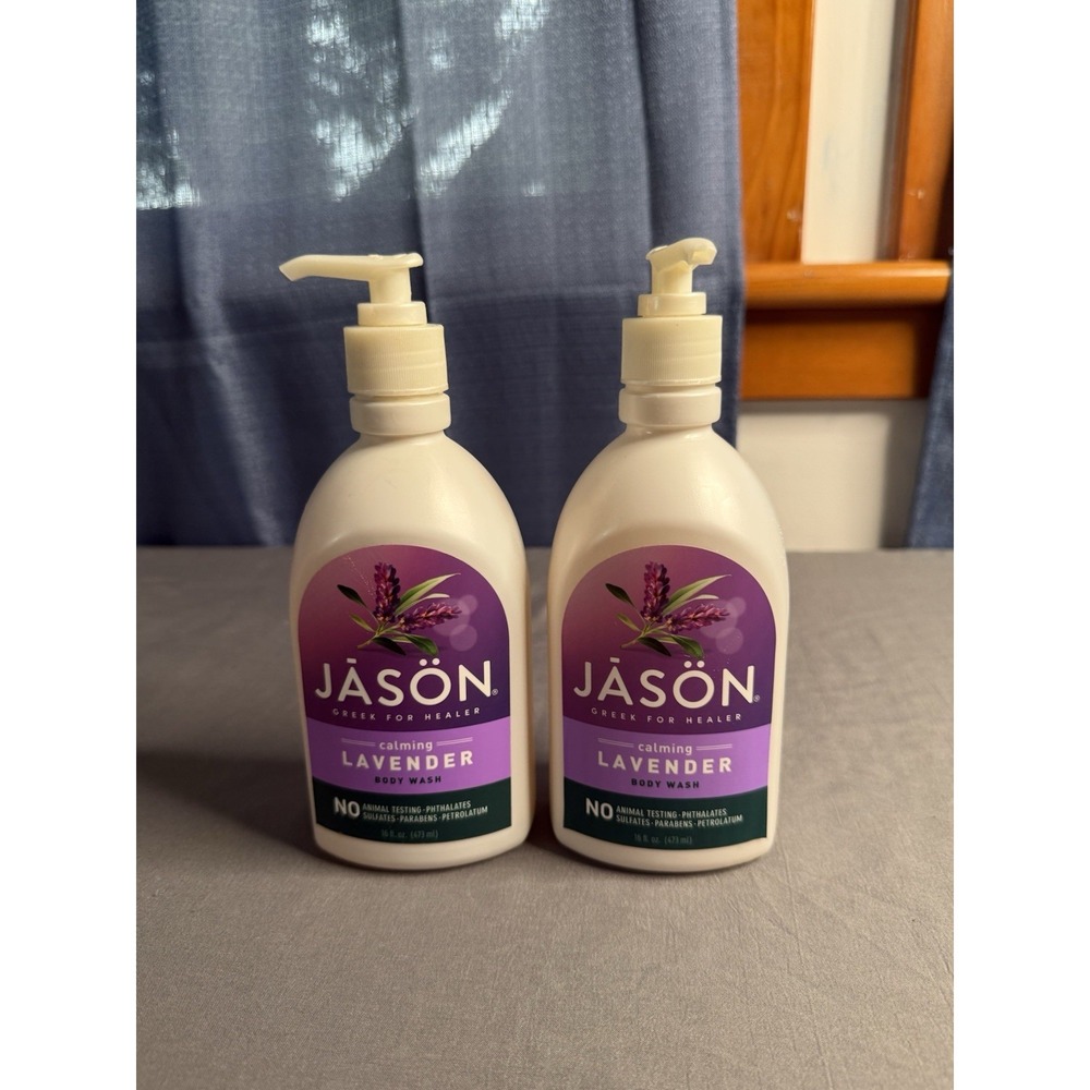 Jason Lavender Body Wash 2 Pack 16oz Calming Bath Shower Set
